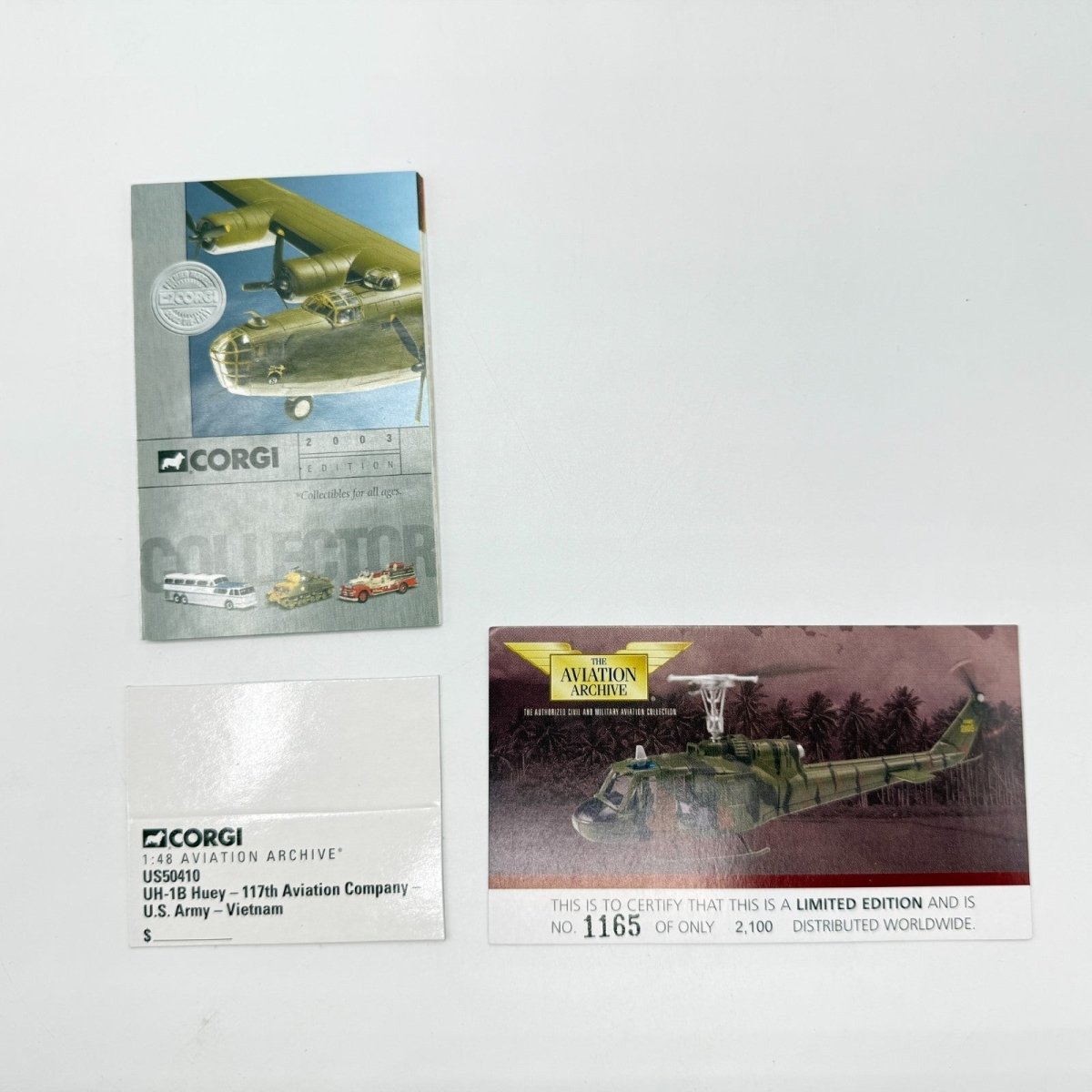 Corgi Aviation US50410 1:48 Bell UH - 1B Huey 117th Aviation Co US Army Vietnam - Corgi