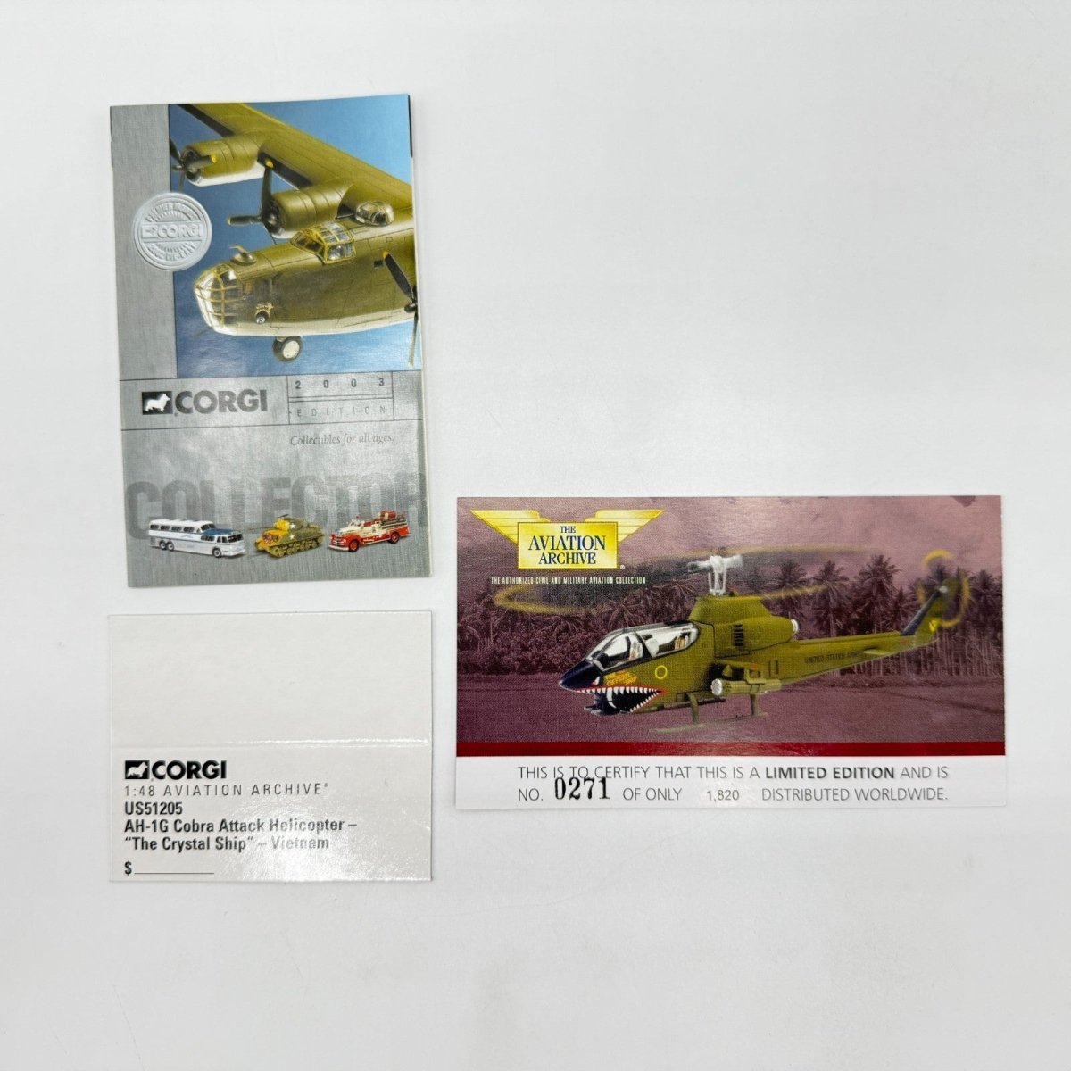 Corgi Aviation US51205 1:48 AH - 1G Cobra Helicopter "The Crystal Ship" Vietnam - Corgi