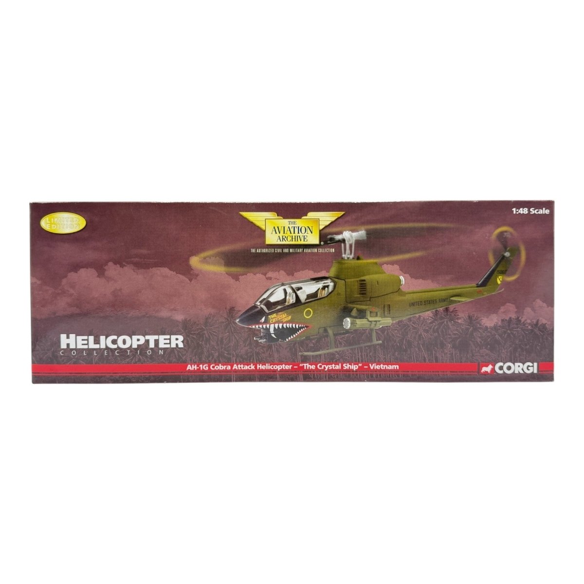 Corgi Aviation US51205 1:48 AH - 1G Cobra Helicopter "The Crystal Ship" Vietnam - Corgi
