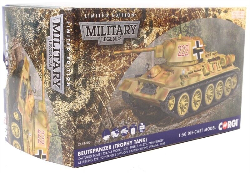 Corgi 1:50 Beutepanzer Captured Soviet T34/76 Tank 1943 CC51606 - Corgi