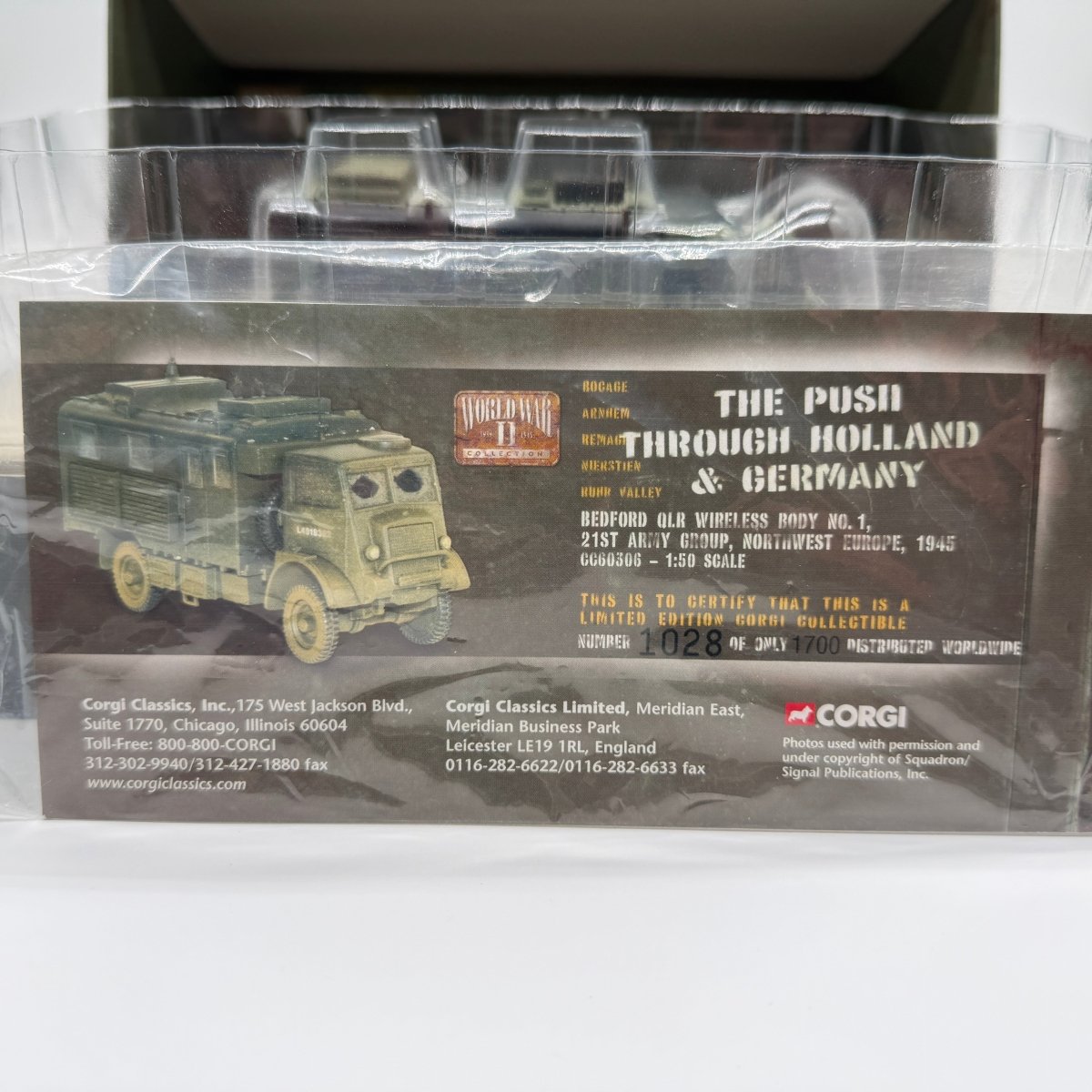 Corgi CC60306 1:50 Bedford QLR Wireless Body British Army 1945 - Corgi