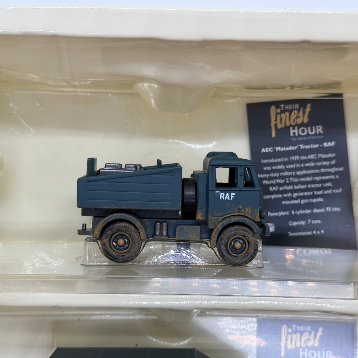 Corgi CS90025 Their Finest Hour Battle of Britain Spitfire Bf 109 AEC Matador Morris Ambulance 4-Piece Set - Corgi