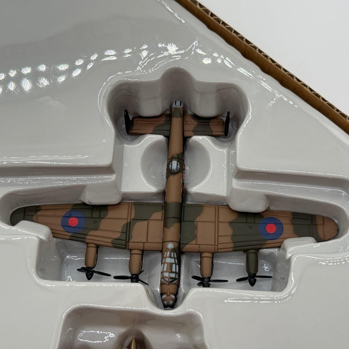 Corgi CSFS08004 Fighting Machines The RAF at War Spitfire Hurricane Lancaster Tiger Moth 4-Aircraft Set - Corgi