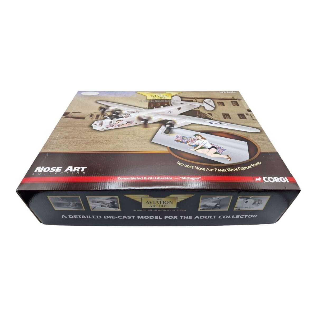 Corgi Aviation Archive 1:72 Nose Art B - 24J Liberator "Michigan" US34011 - Corgi