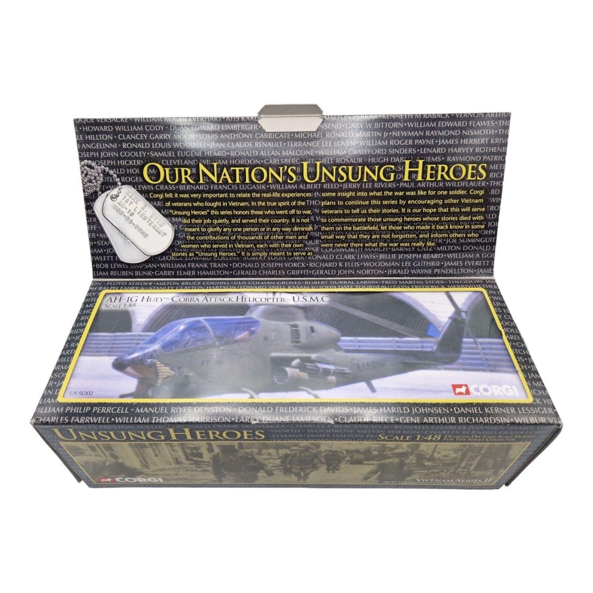 Corgi Unsung Heroes 1:48 AH - 1G Huey Cobra Attack Helicopter USMC US51202 - Corgi