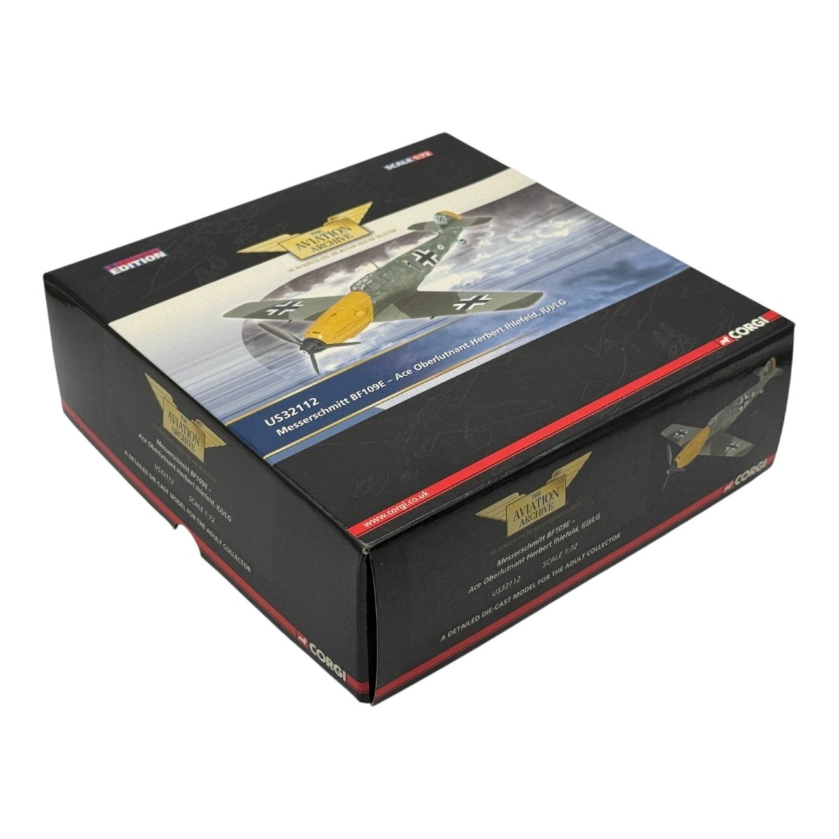 Corgi US32112 1:72 Messerschmitt Bf 109E Luftwaffe I./LG 2 Herbert Ihlefeld - Corgi