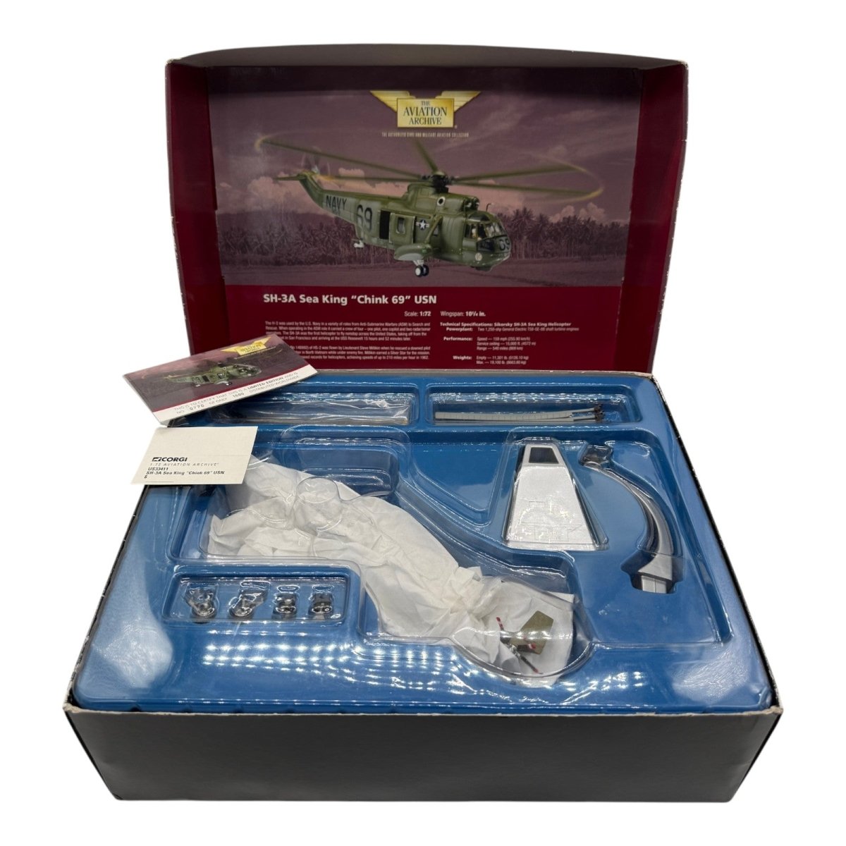 Corgi US33411 1:72 Sikorsky SH-3A Sea King USN HS-2 Chink 69 Vietnam - Corgi