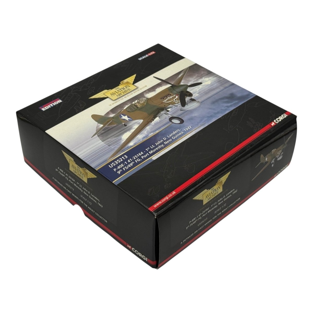 Corgi US35213 1:72 Curtiss P - 40E Warhawk USAAF 49th FG Texas Longhorn - Corgi