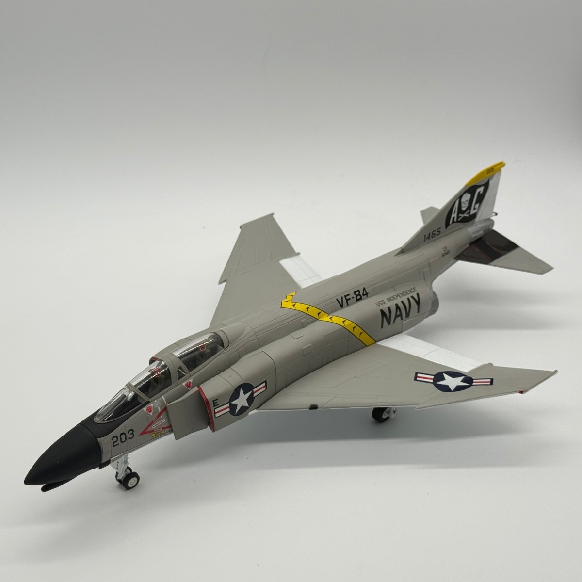 Franklin Mint Armour B11B588 1:48 F-4 Phantom USN VF-84 Jolly Rogers *ISSUES* - Franklin Mint