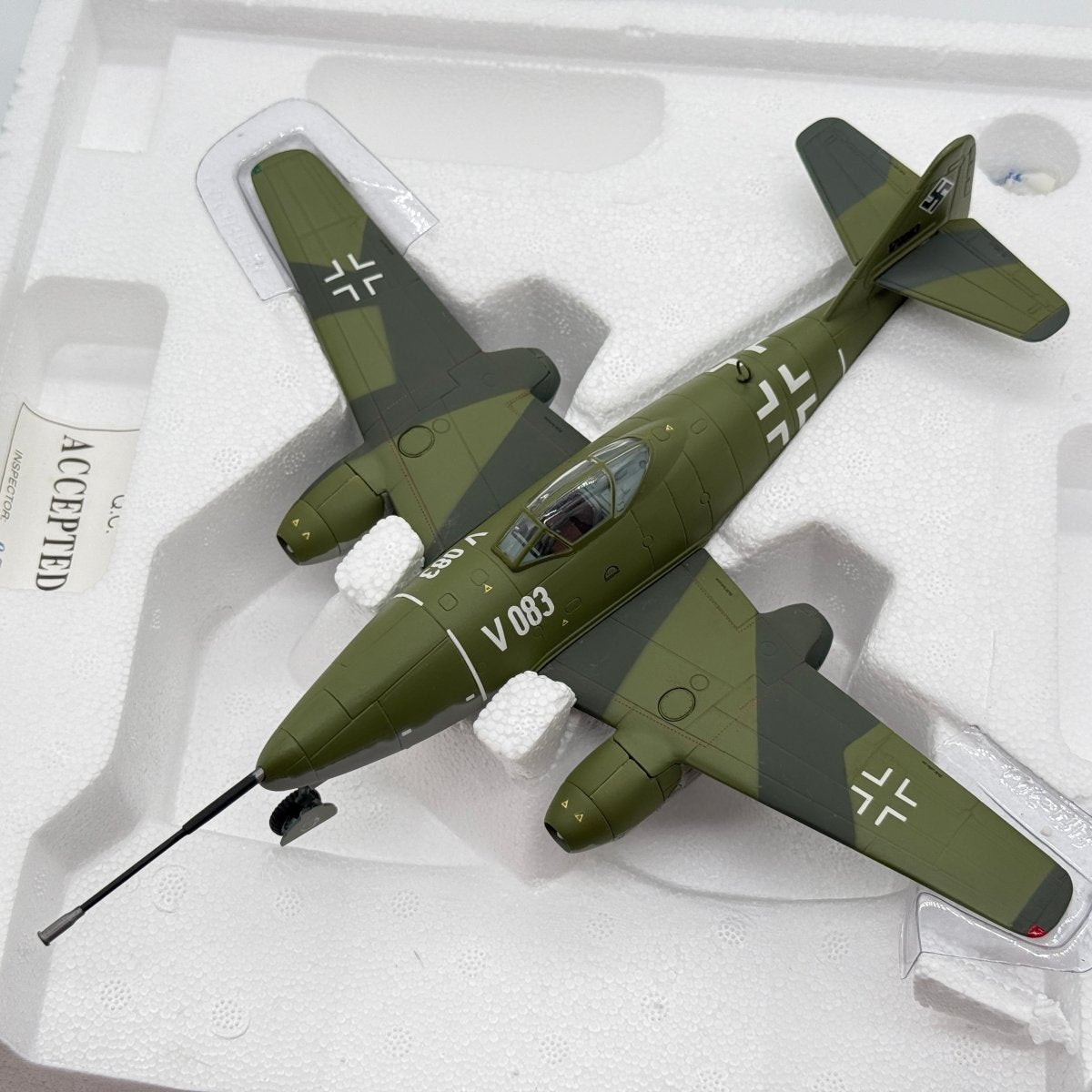 Franklin Mint B11B301 1:48 Messerschmitt Me 262A-1a/U4 V083 W.Nr.170083 Pulkzerstörer 50mm Cannon 1945 - Franklin Mint