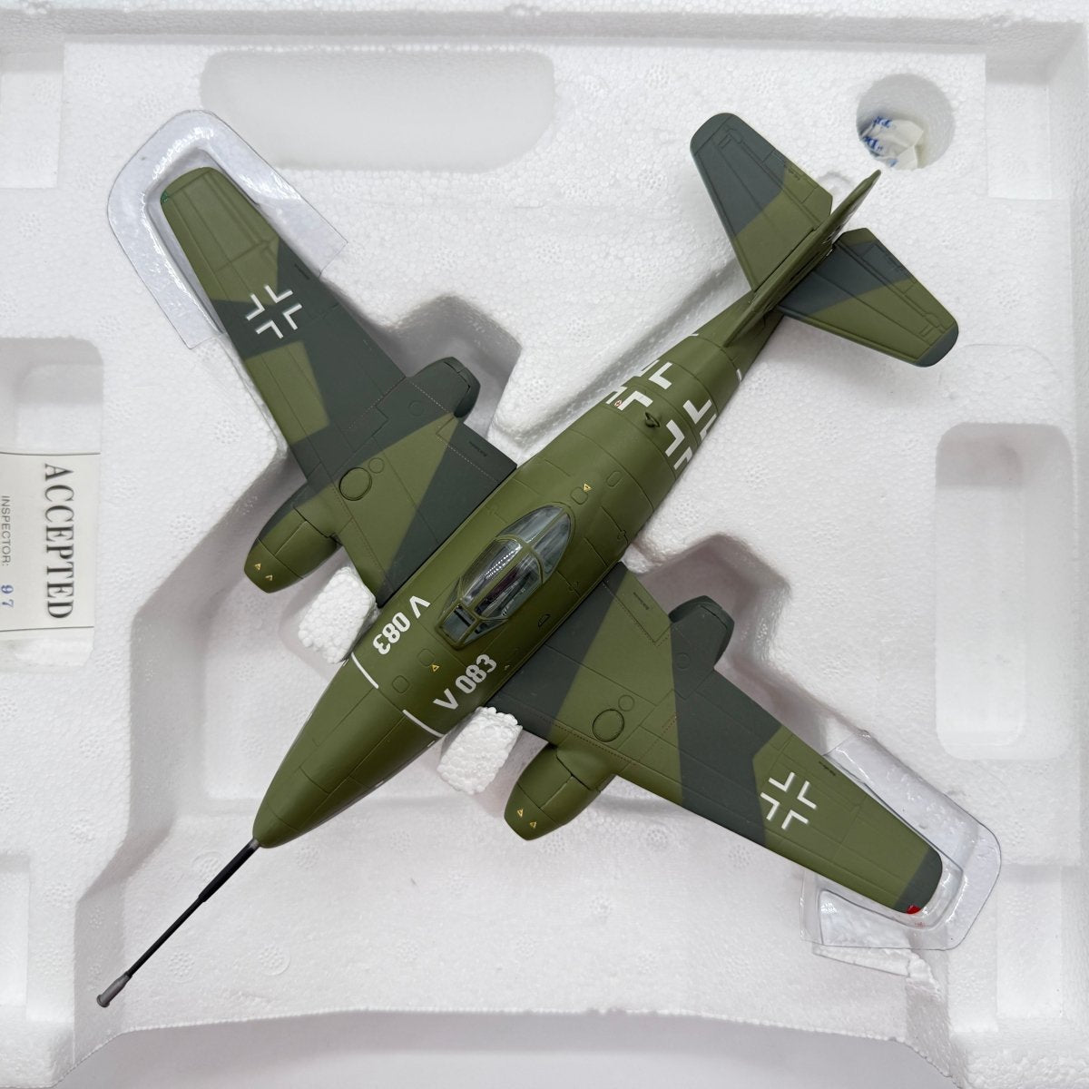 Franklin Mint B11B301 1:48 Messerschmitt Me 262A-1a/U4 V083 W.Nr.170083 Pulkzerstörer 50mm Cannon 1945 - Franklin Mint