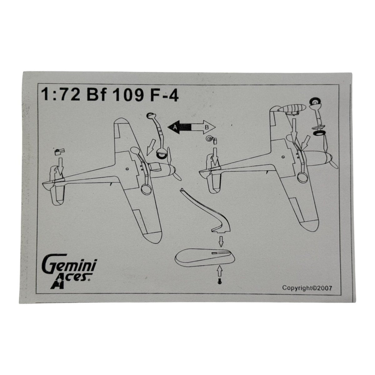 Gemini Aces 1:72 Messerschmitt Bf 109F - 2 Luftwaffe Experten July 1941 GALFT3006N - Gemini Aces