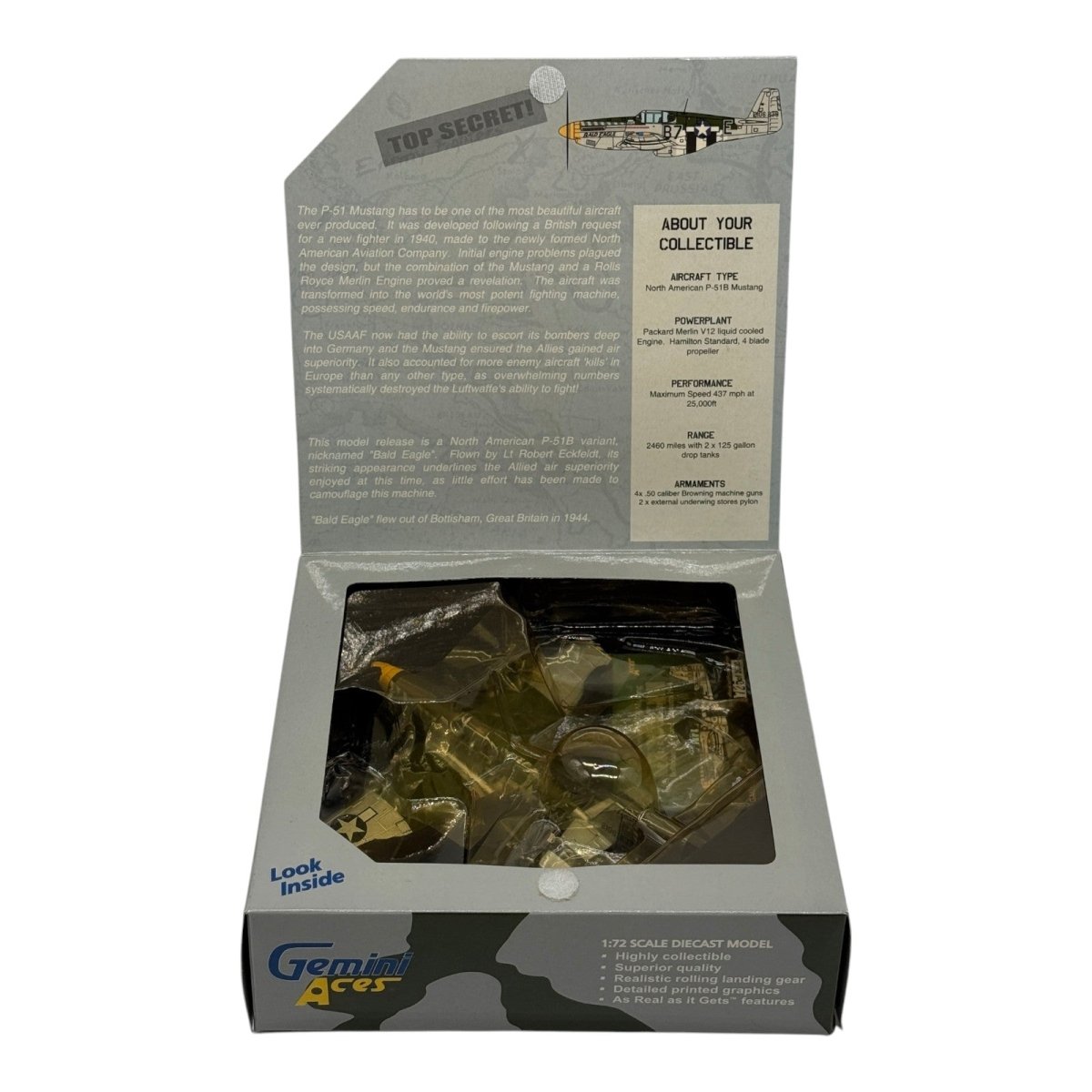 Gemini Aces GAUSA2001 1:72 P - 51B Bald Eagle RAF Bottisham - Gemini Aces