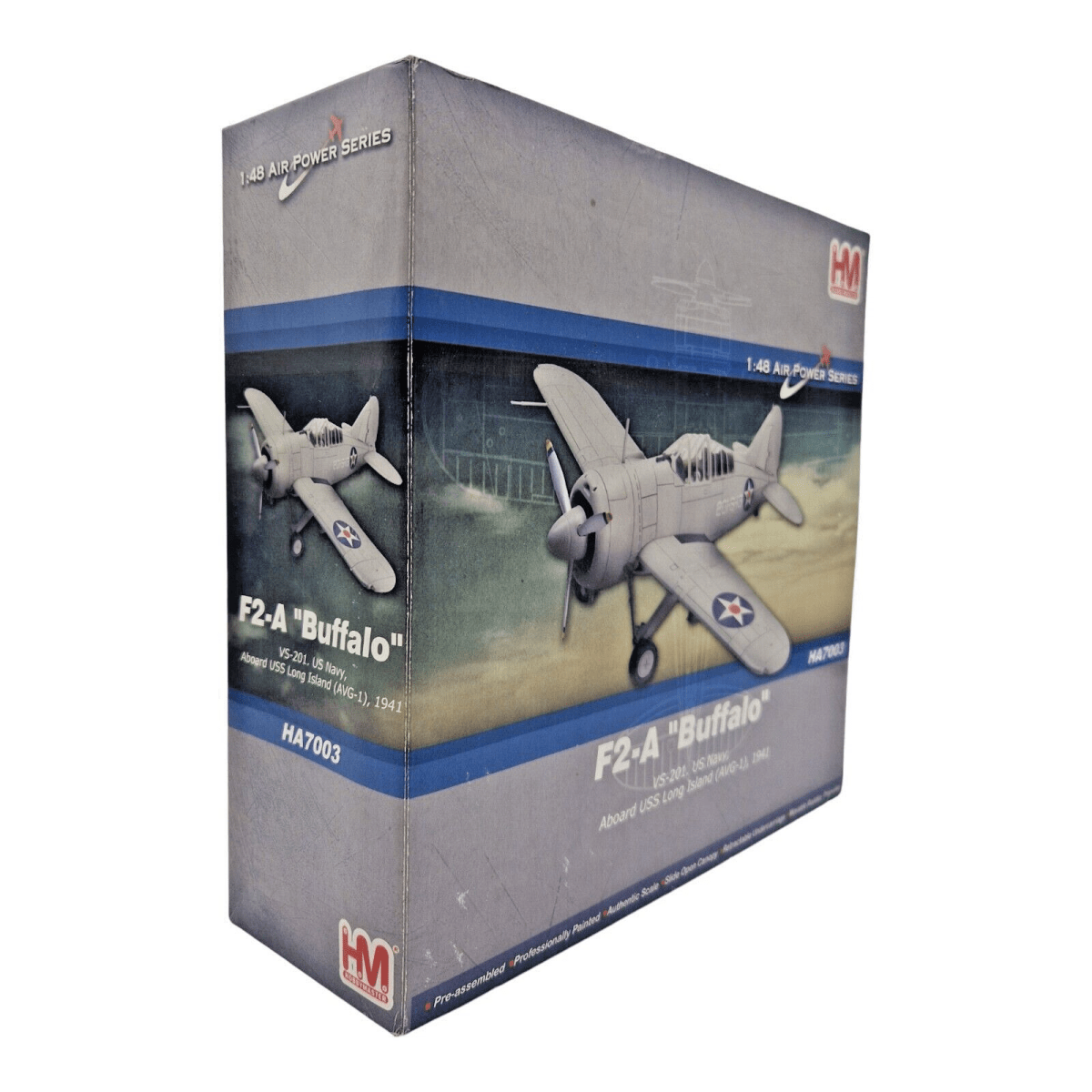 Hobby Master 1/48 F2A Brewster F2A Buffalo USN VS - 201, USS Long Island HA7003 - Hobby Master