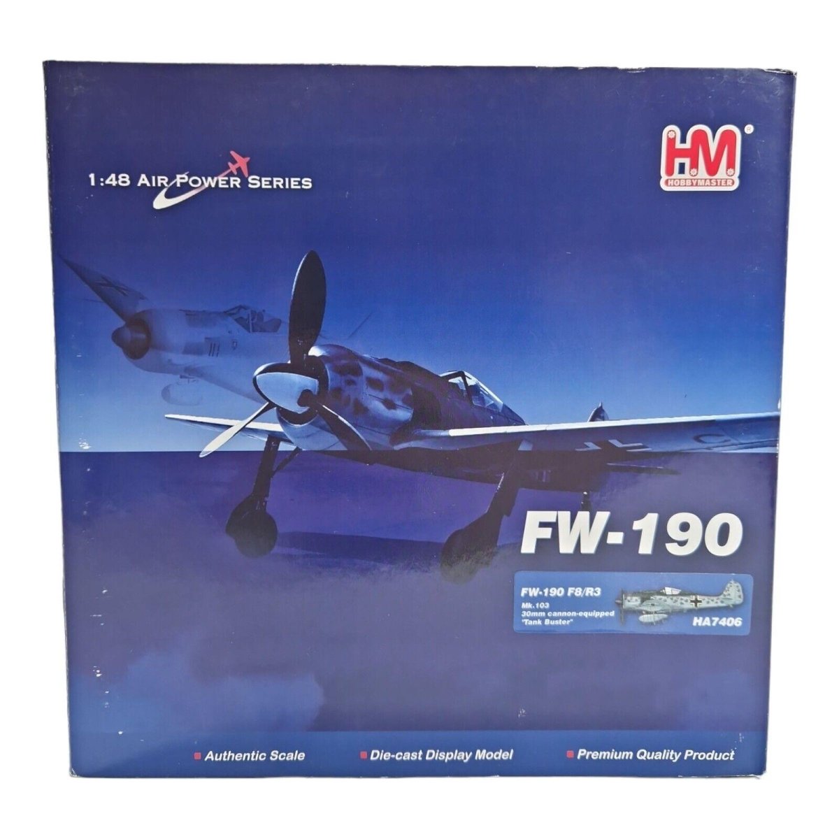 Hobby Master 1:48 FW - 190 F8/R3 Mk103 30mm Luftwaffe Tank Buster HA7406 - Hobby Master