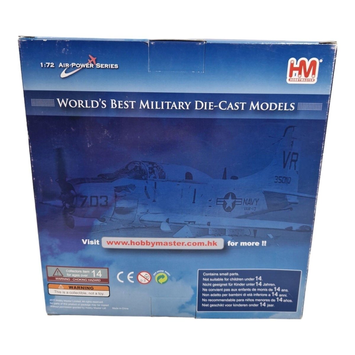 Hobby Master 1:72 A - 1H Skyraider USN VA - 85 Black Falcons USS Forrestal HA2908 - Hobby Master