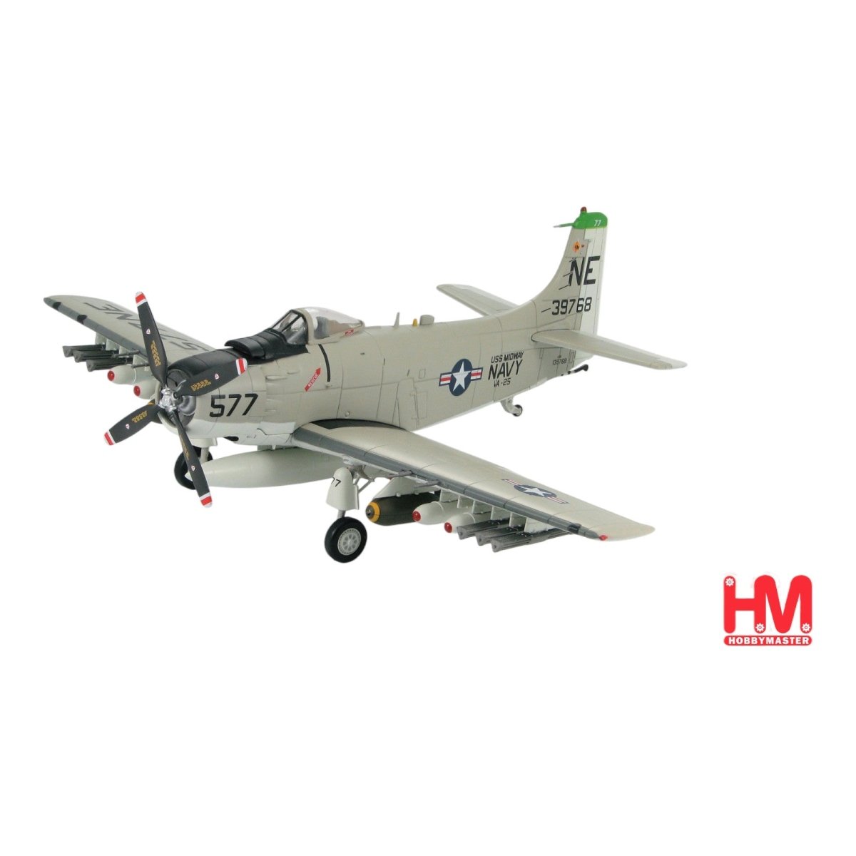 Hobby Master 1:72 A - 1H Skyraider VA - 25 “Fist of the Fleet” HA2903 - Hobby Master