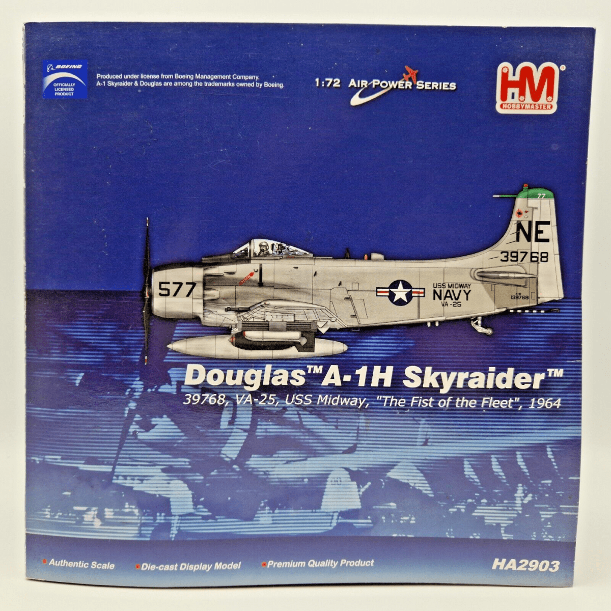 Hobby Master 1:72 A - 1H Skyraider VA - 25 “Fist of the Fleet” HA2903 - Hobby Master