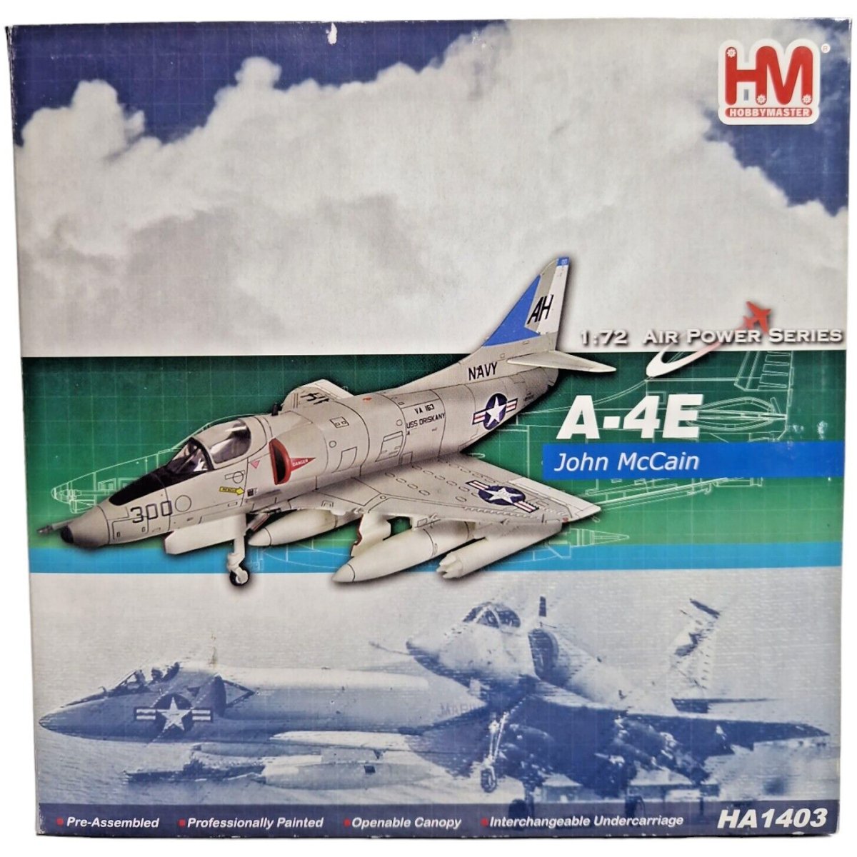 Hobby Master 1:72 A - 4E Skyhawk John McCain USS Oriskany 1967 HA1403 - Hobby Master
