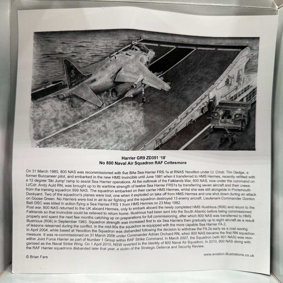 Hobby Master 1:72 AV - 8B Harrier II Plus, 800 NAS Disbandment Scheme, HA2612 - Hobby Master