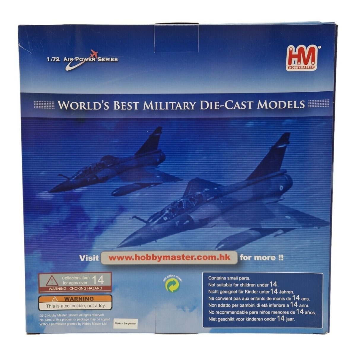 Hobby Master 1:72 Dassault Mirage 2000 - 5F, French AF, Cigognes Dijon France, HA1614 - Hobby Master