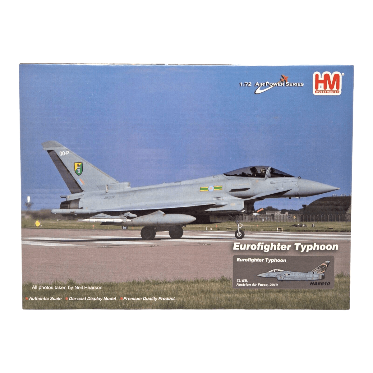 Hobby Master 1:72 Eurofighter Typhoon Austrian A.F 7L - WB Zeltweg Ab, 2019 HA6610 - Hobby Master