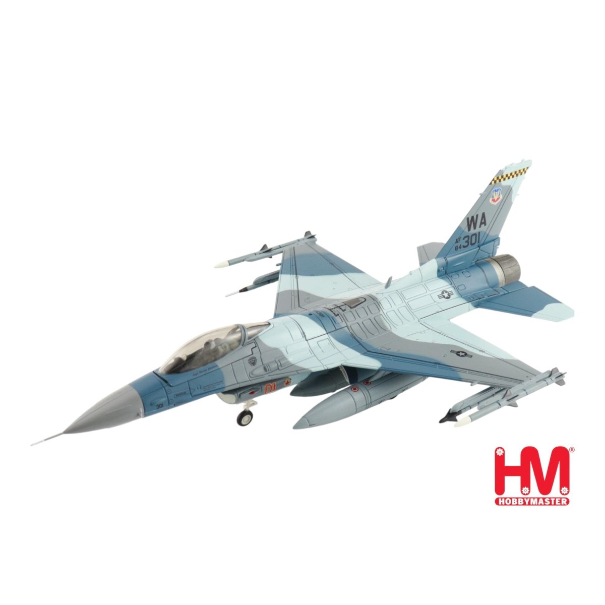 Hobby Master 1/72 F - 16C Fighting Falcon 64th AGRS Blue Flanker Model HA38032 - Hobby Master