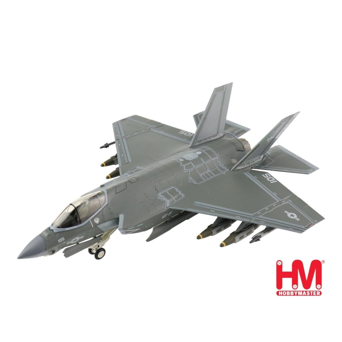 Hobby Master 1/72 F - 35C Lightning II USN VX - 9 Vampires, XE105 Edwards AFB HA6207 - Hobby Master