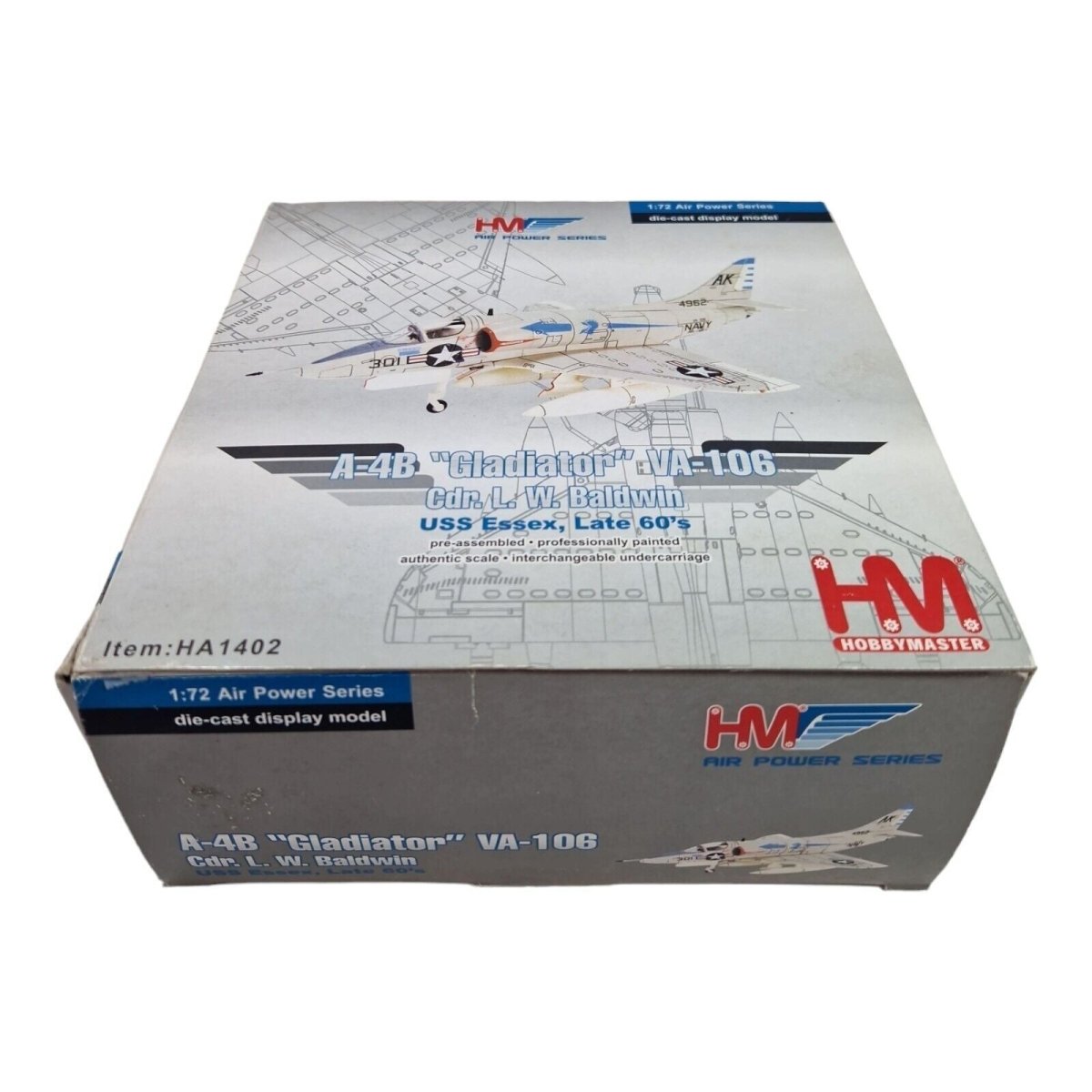 Hobby Master 1:72 A - 4B Skyhawk USN VA - 106 Gladiators, AK301, USS Essex HA1402 - Hobby Master