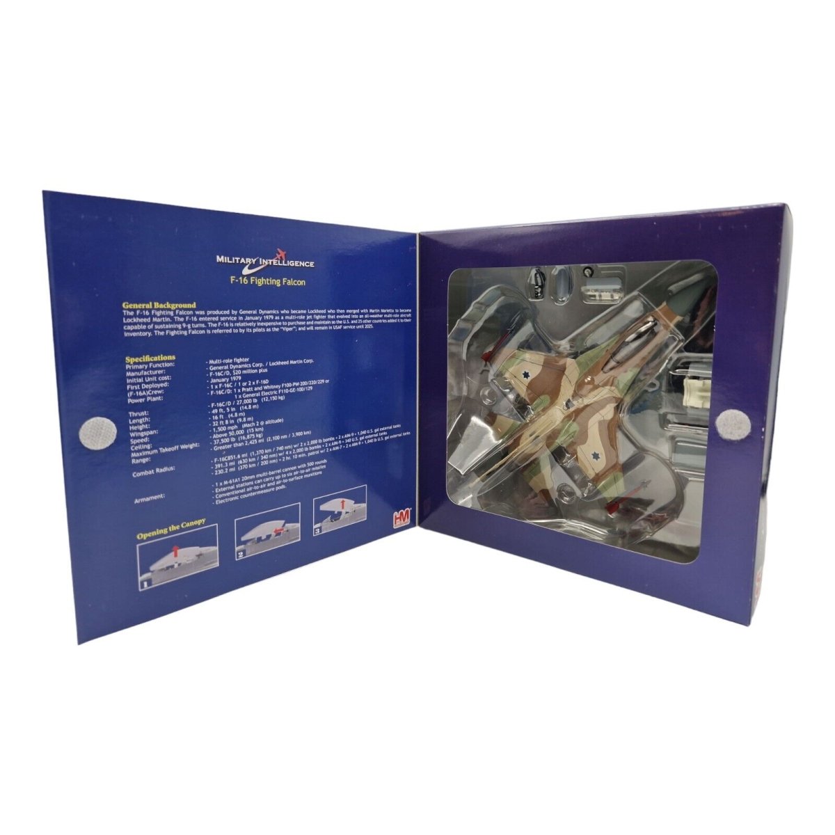Hobby Master 1:72 F - 16A Netz IDF/AF 115th (Flying Dragon) Sqn Israel HA3825 - Hobby Master