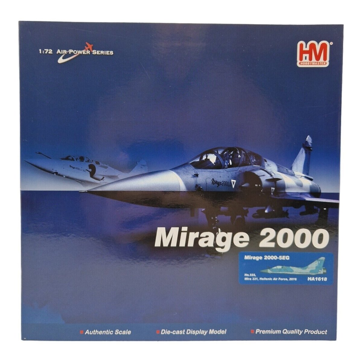 Hobby Master 1:72 Mirage 2000 - 5EG No. 555, Mira 331, Hellenic Air Force, HA1618 - Hobby Master