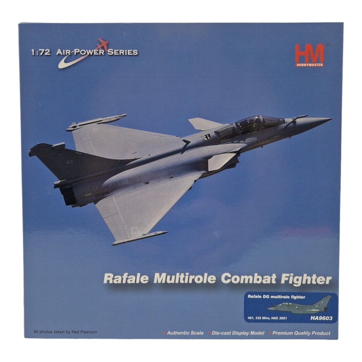 Hobby Master 1:72 Rafale DG Multirole Fighter 401, 332 Mira, Hellenic AF HA9603 - Hobby Master