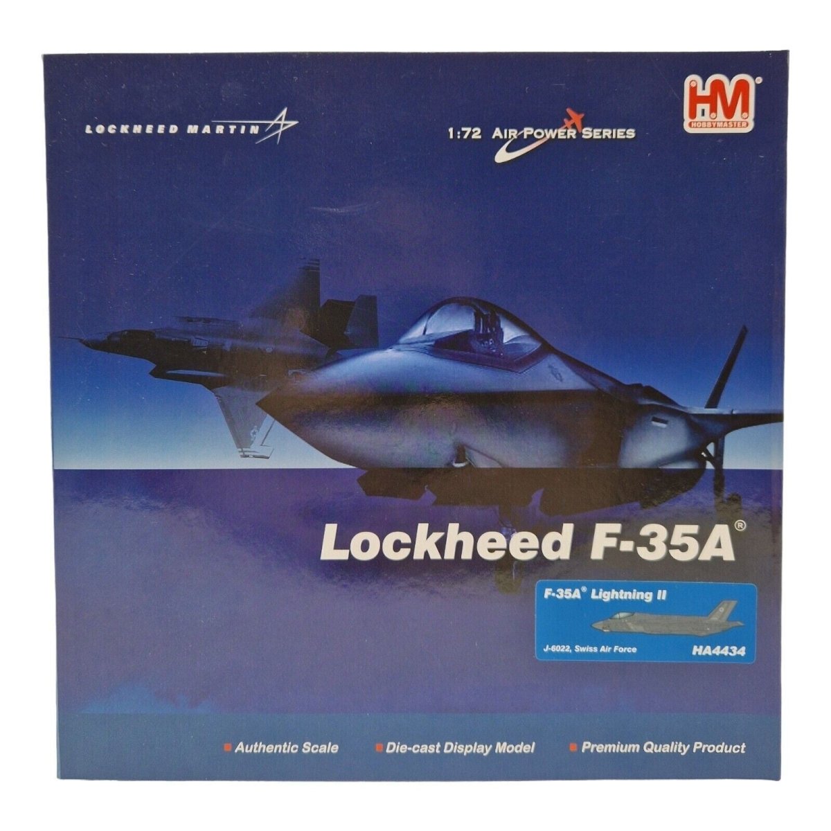 Hobby Master 1:72 Scale F - 35A Lightning II J - 6022, Swiss Air Force Model HA4434 - Hobby Master