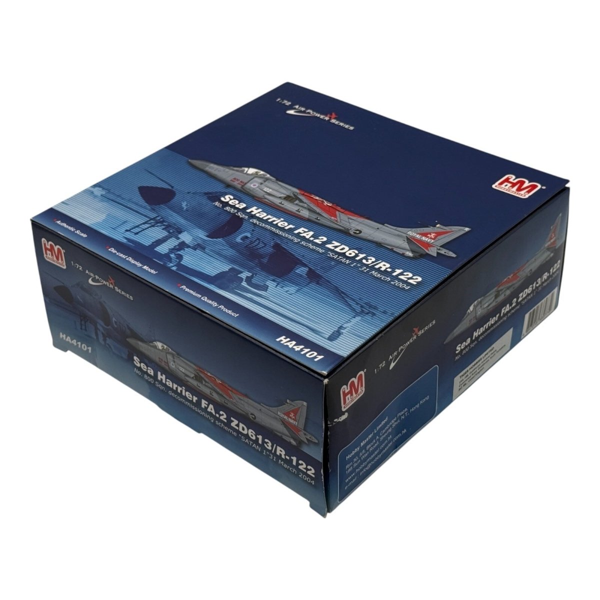 Hobby Master 1:72 Sea Harrier FA.2 ZD613/R - 122 800 Sqn 2004, Diecast HA4101 - Hobby Master
