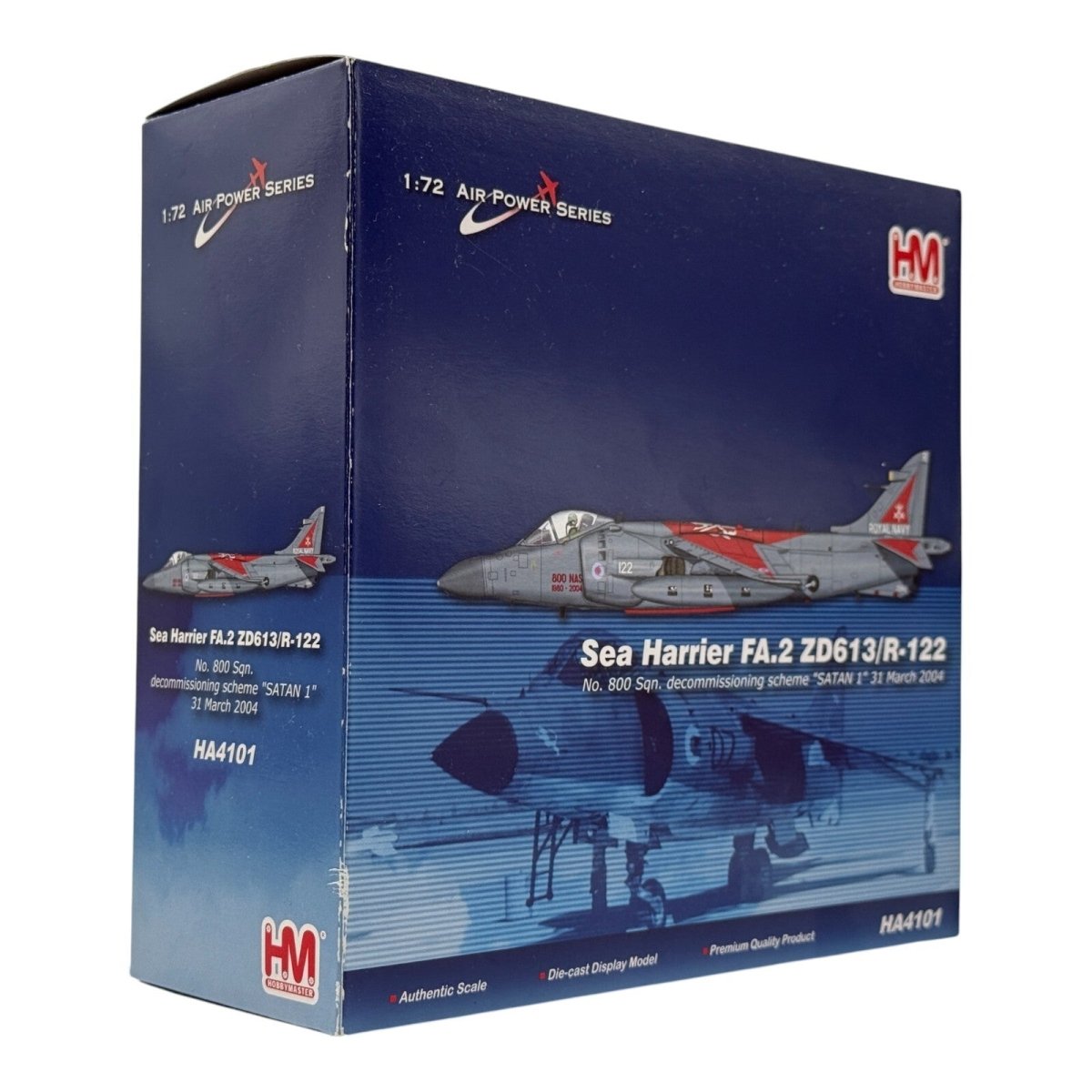 Hobby Master 1:72 Sea Harrier FA.2 ZD613/R - 122 800 Sqn 2004, Diecast HA4101 - Hobby Master