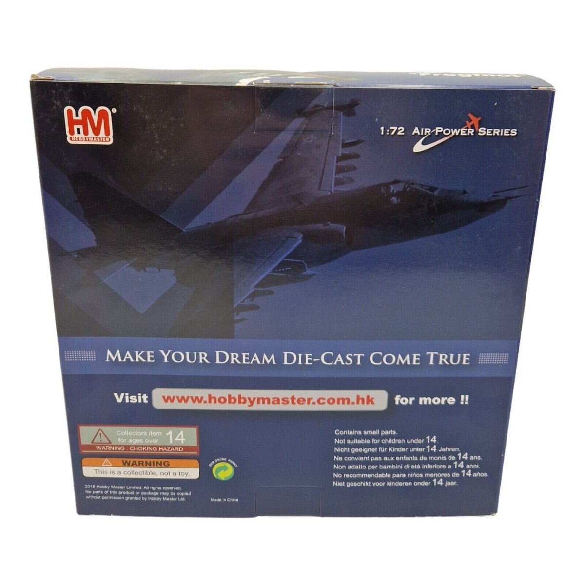 Hobby Master 1:72 Su - 25M1 Frogfoot Blue 06 Ukrainian Air Force Model HA6102 - Hobby Master