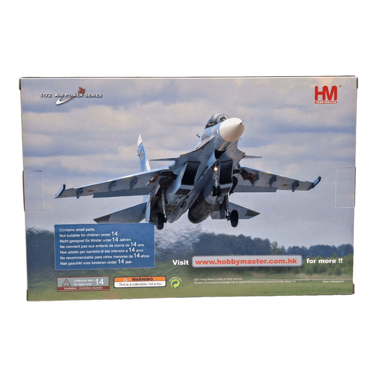 Hobby Master 1:72 Su - 30SM Flanker H Blue 45 Russian Air Force Diecast HA9505 - Hobby Master