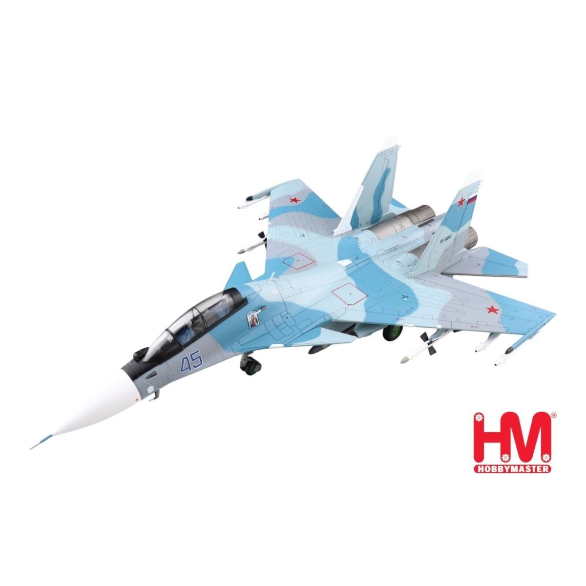Hobby Master 1:72 Su - 30SM Flanker H Blue 45 Russian Air Force Diecast HA9505 - Hobby Master