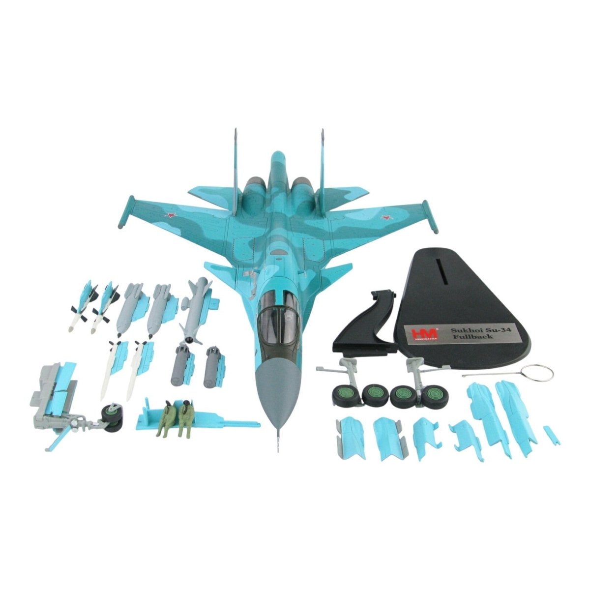 Hobby Master 1:72 SU - 34 Fullback Fighter Bomber Red 03 Syria 2015 Model HA6301 - Hobby Master