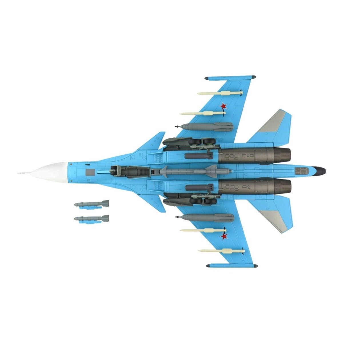 Hobby Master 1:72 Su - 34 Fullback “Red 24“ Russian Air Force Diecast Model HA6306 - Hobby Master