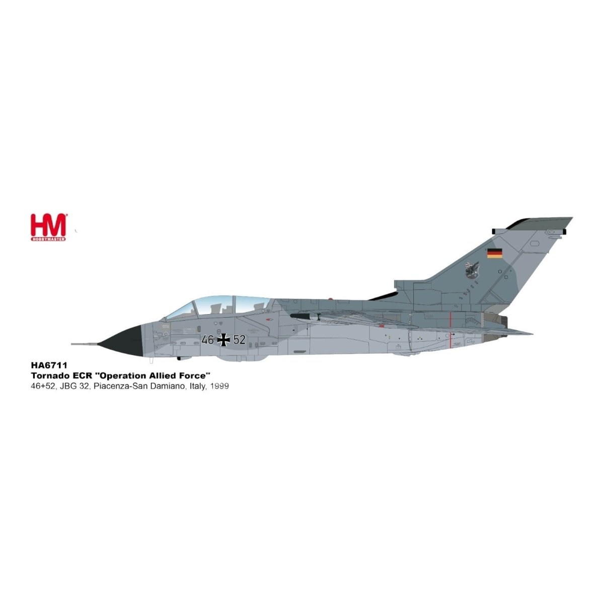 Hobby Master 1:72 Tornado ECR "Operation Allied Force" 46+52, Italy 1999, HA6711 - Hobby Master