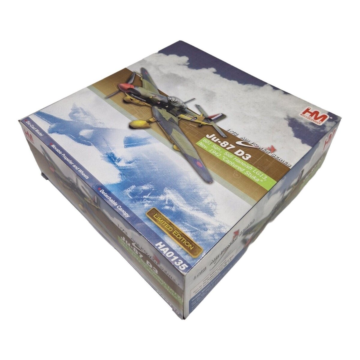 Hobby Master HA0135 1:72 Junkers Ju 87D Stuka RAF Sidi Haneish Libya Captured - Hobby Master