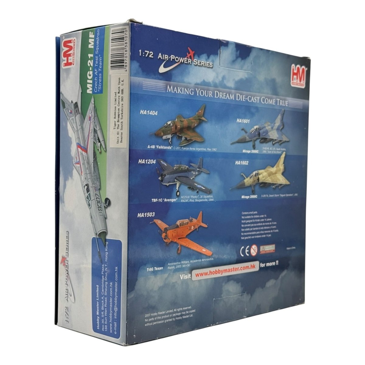 Hobby Master HA0140 1:72 MiG - 21MF Fishbed Czech Air Force Test Squadron - Hobby Master