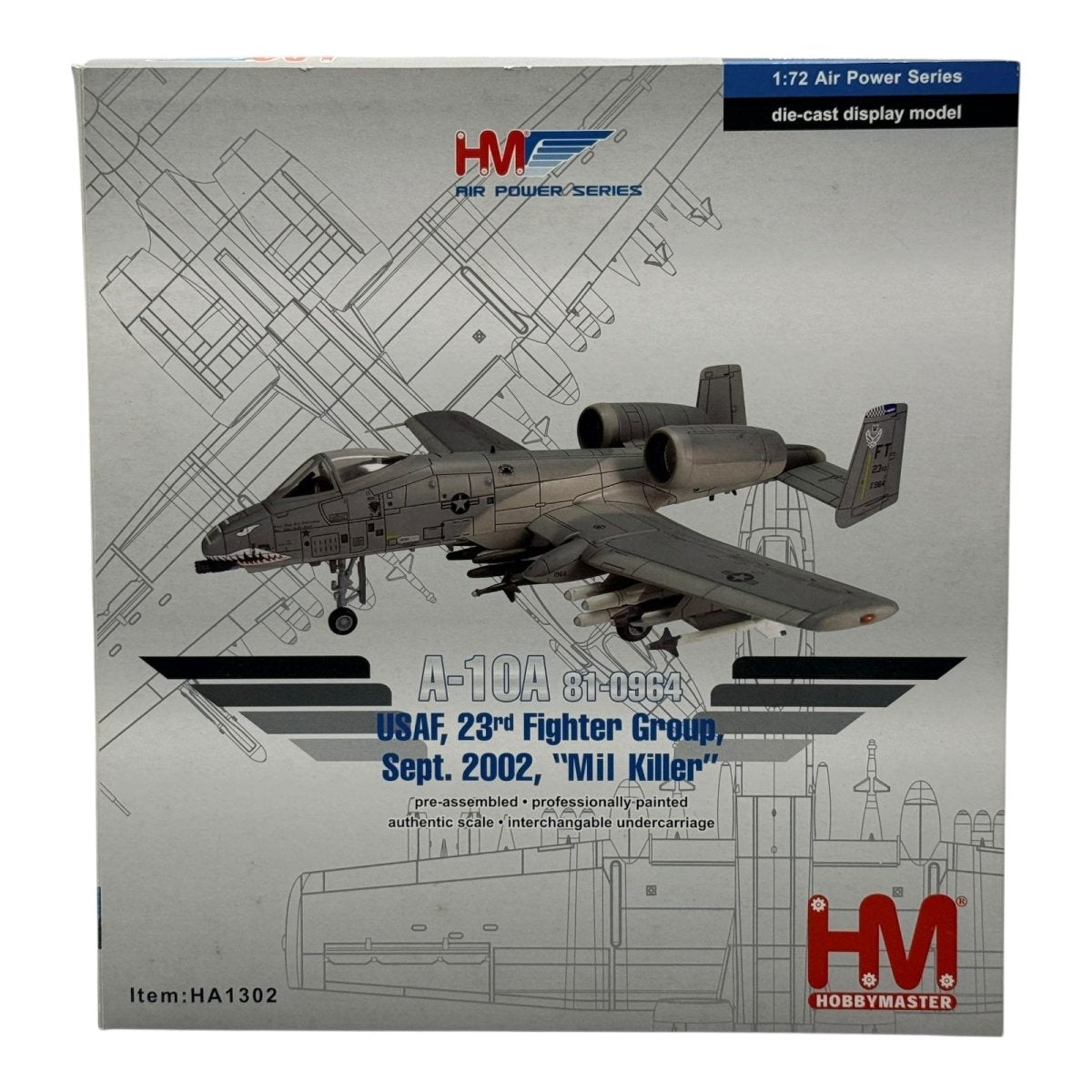 Hobby Master HA1302 1:72 A - 10A Thunderbolt II “Mil Killer” Desert Storm 1991 - Hobby Master