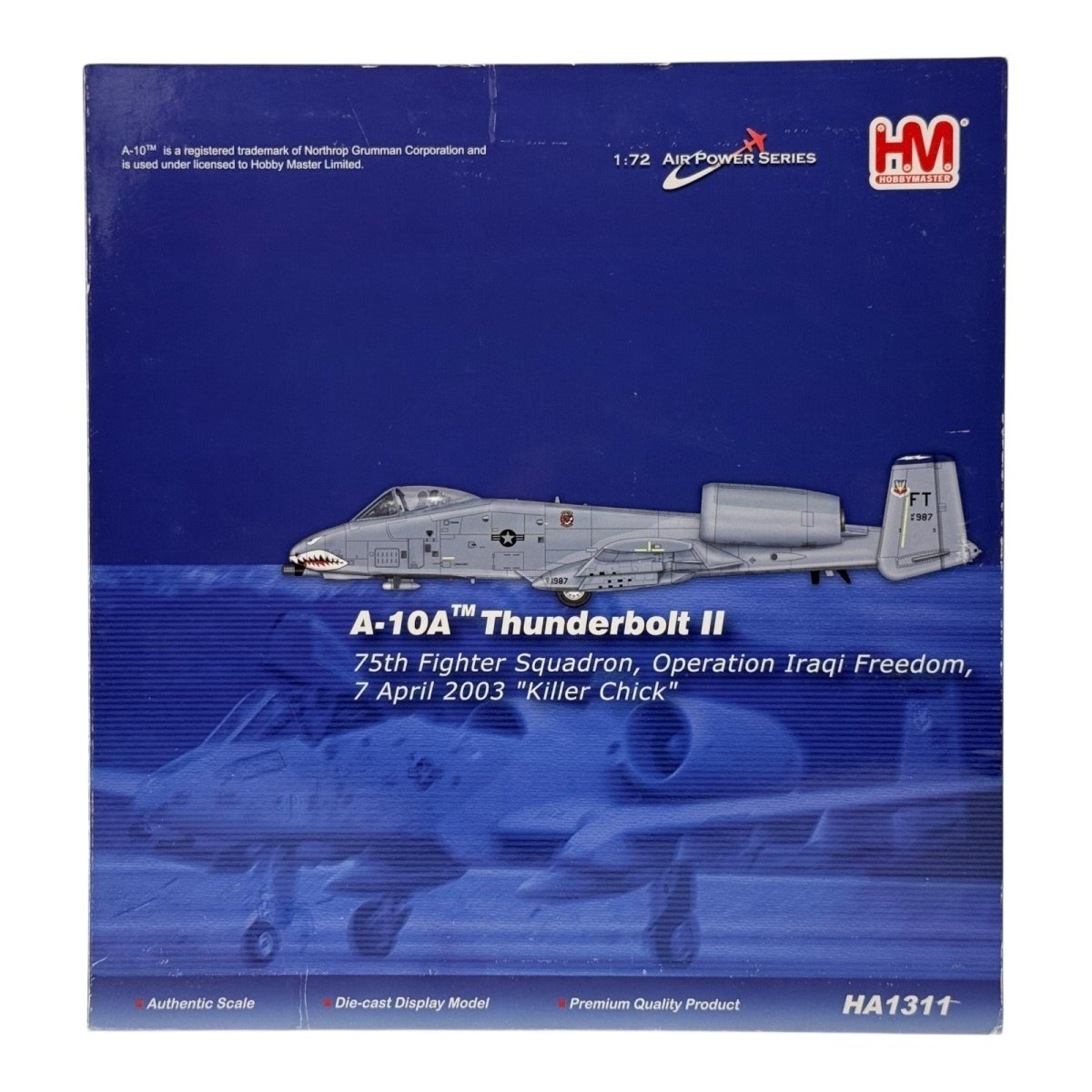 Hobby Master HA1311 1:72 A - 10A Thunderbolt II 75th FS OIF 2003 'Killer Chick' - Hobby Master