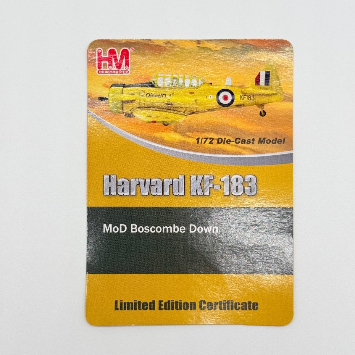 Hobby Master HA1522 1:72 Harvard KF183 Boscombe Down QinetiQ - Hobby Master