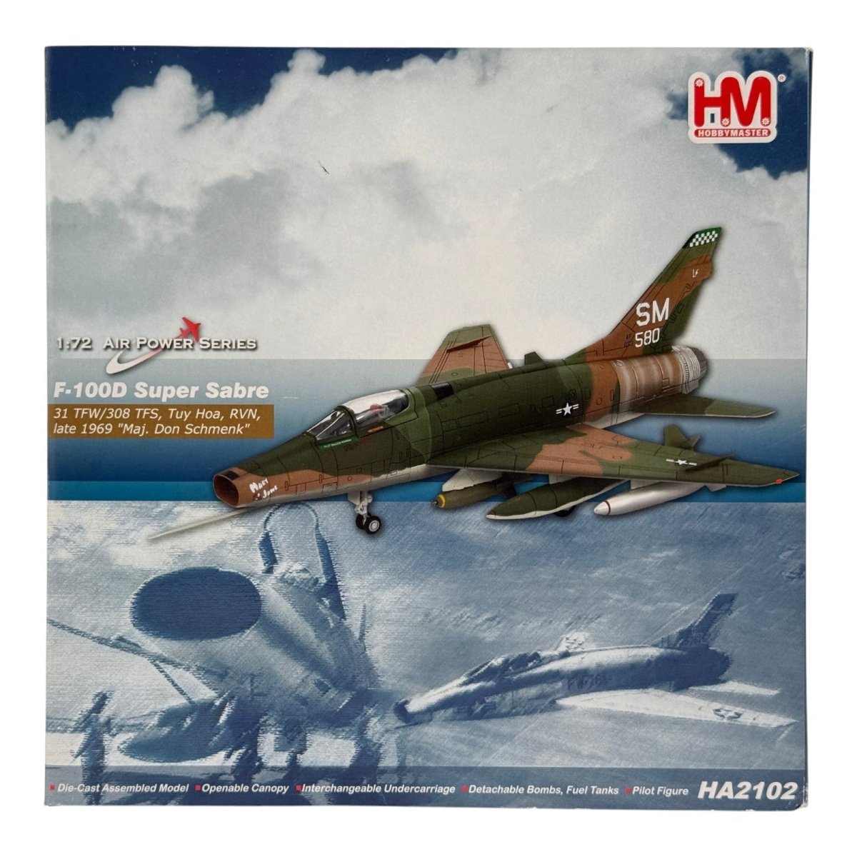 Hobby Master HA2102 1:72 F - 100D Super Sabre Tuy Hoa - Hobby Master