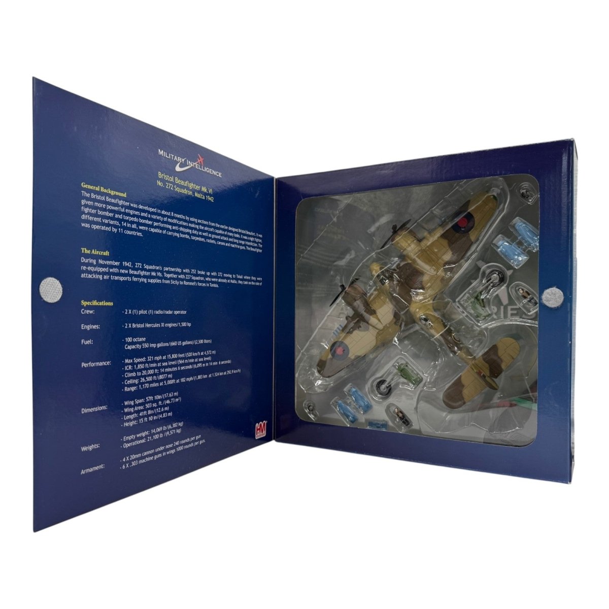 Hobby Master HA2308 1:72 Bristol Beaufighter Mk VI RAF No.272 Sqn Takali Malta 1942 - Hobby Master