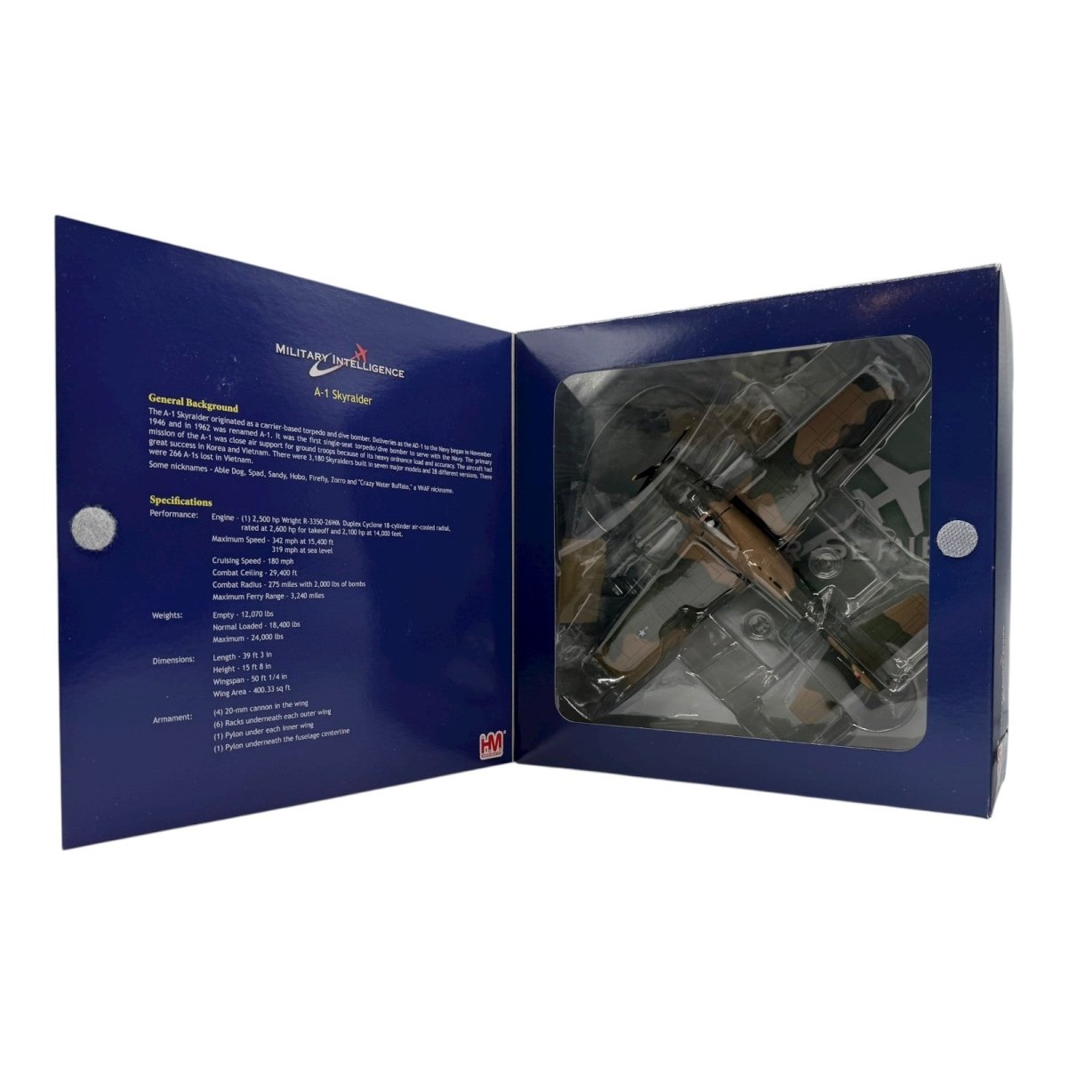 Hobby Master HA2914 1:72 Douglas A - 1H Skyraider 22nd SOS 56th SOW South Vietnam - Hobby Master