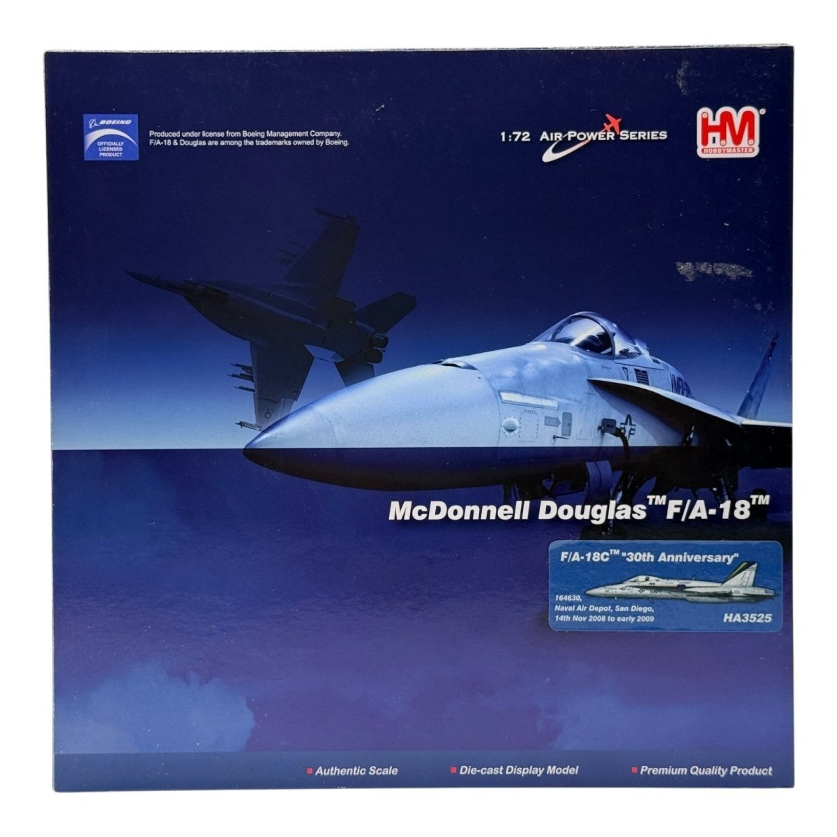 Hobby Master HA3525 1:72 F/A - 18C "30th Anniversary" 164630 San Diego 2008 - 09 - Hobby Master
